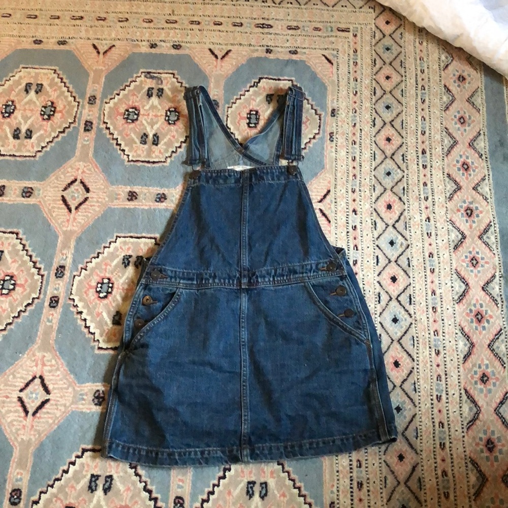 Free People overall denim dress